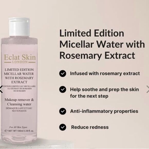 Micellar Water with Rosemary Extract by Eclat Skin NIB - Picture 2 of 7